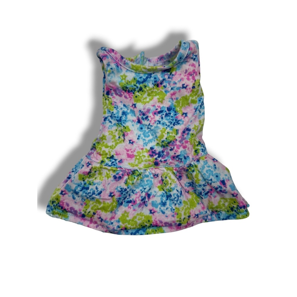 American Girl Floral Peplum Top Doll OS Multicolor Sleeveless Ruffle 18 Inch